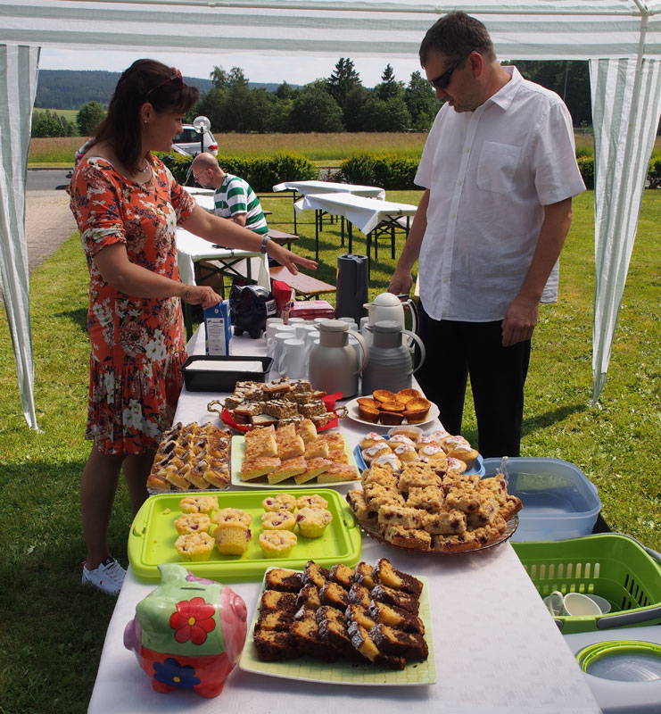 Es gibt Kaffee und Kuchen