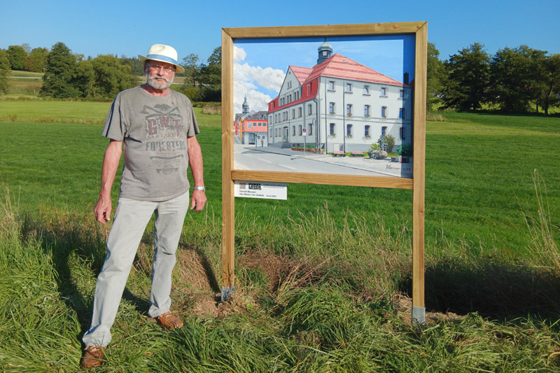 Harald Menzers Bild "Der Motor von Selbitz" im Rahmen